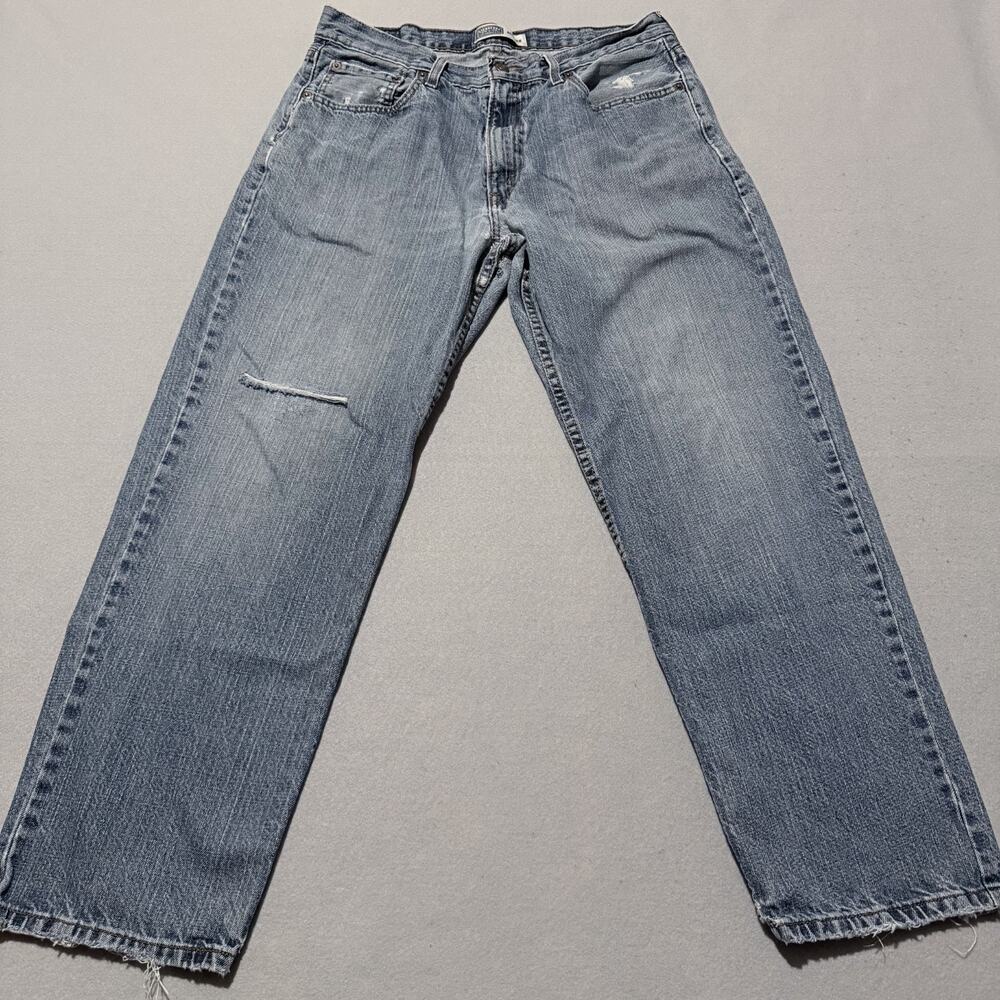 Signature by Levi Strauss Jeans Men's Denim Distressed Relaxed Straight - 34x30